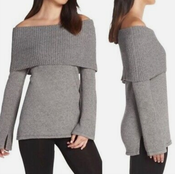 UGG Sweaters - Ugg Rhodyn Off The Shoulder Gray Sweater